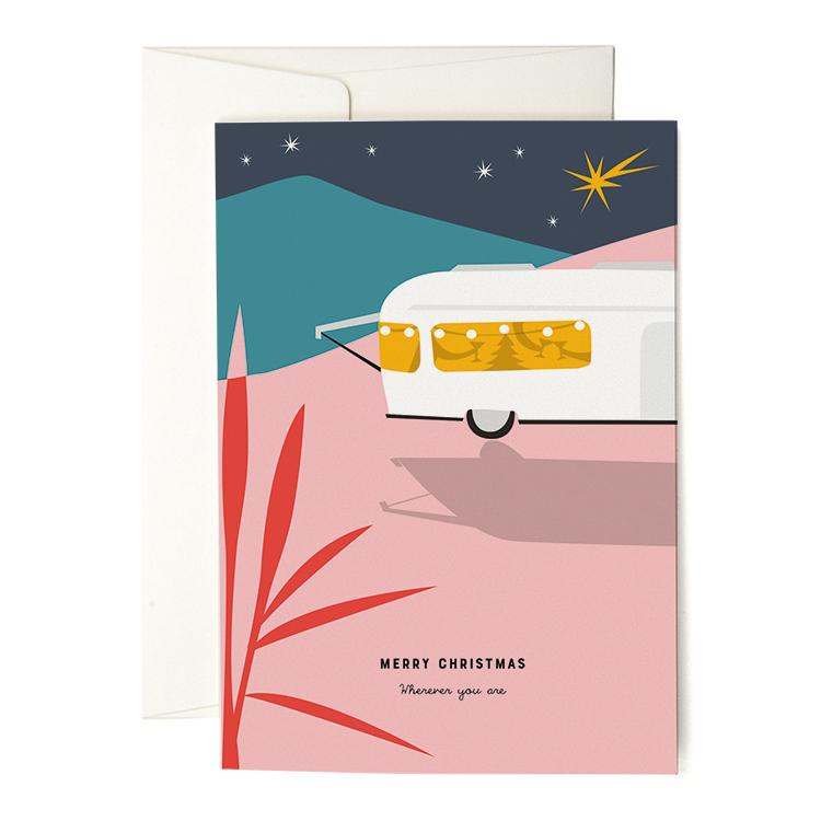 Pleased To Meet Christmas Caravan Grusskarte Meist gekauft