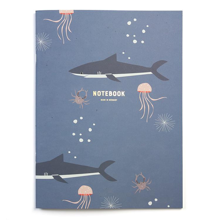 Pleased To Meet Sharks Notizheft 21x28cm, liniert Outlet