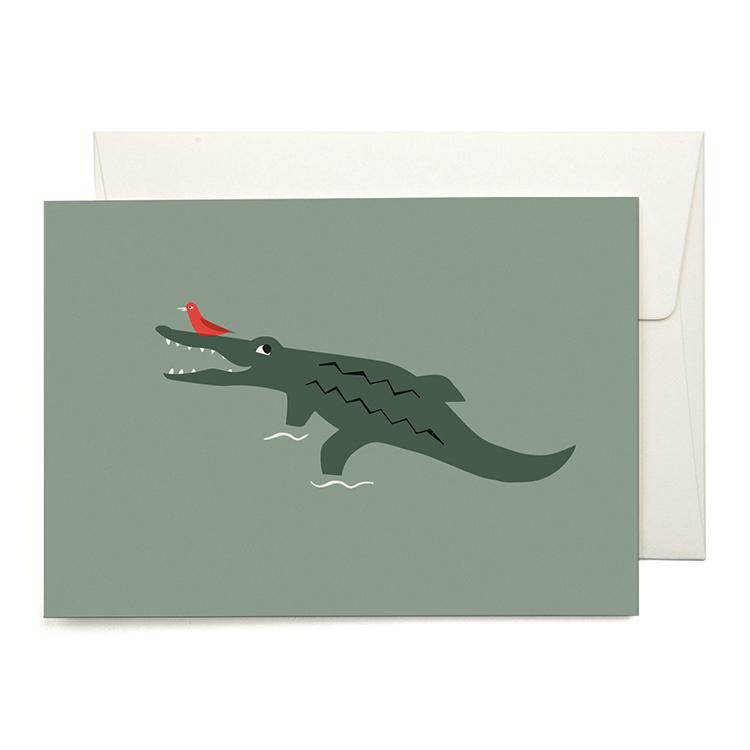 Pleased To Meet Crocodile Grusskarte