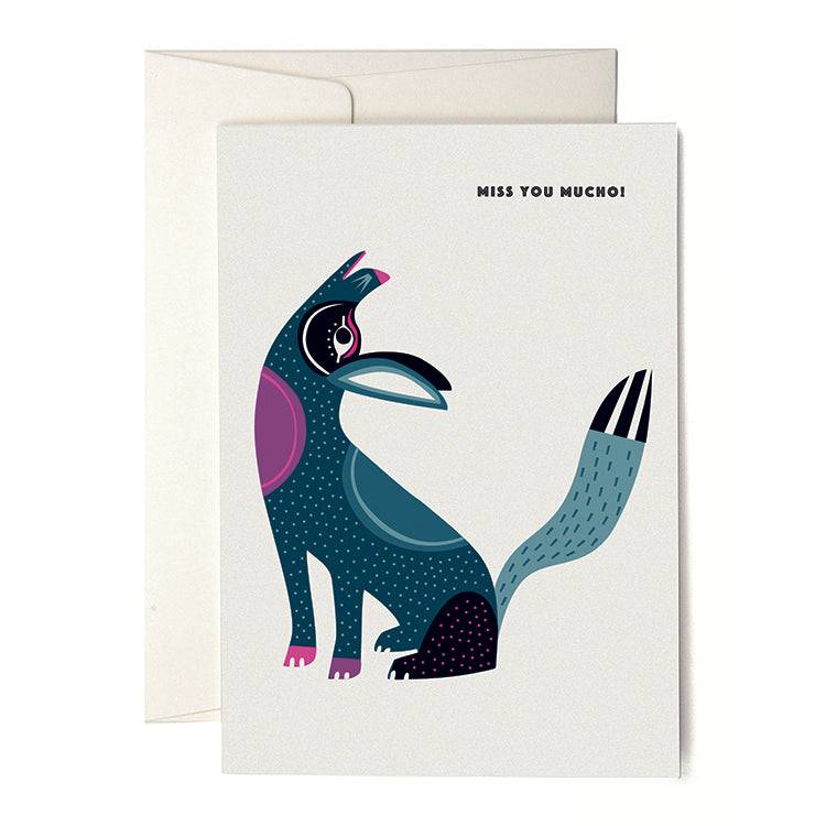Pleased To Meet VIVA Coyote Grusskarte