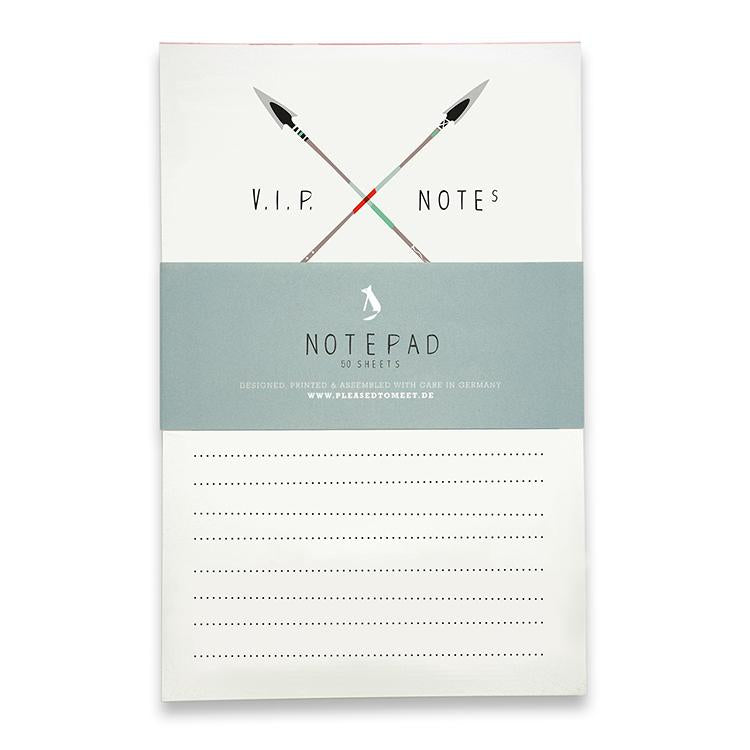 Pleased To Meet Arrows Notizblock A6