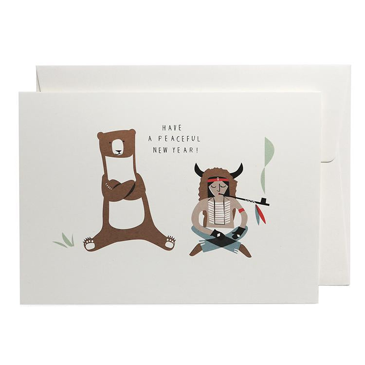 Pleased To Meet Peaceful New Year Grusskarte Zeitlich begrenztes Angebot