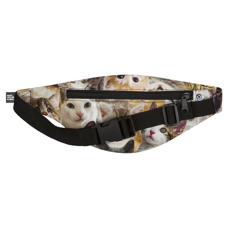 PP Berlin Bauchtasche schmal, Canvas Stoff mit Motiven, Damen Herren Unisex Nur für heute