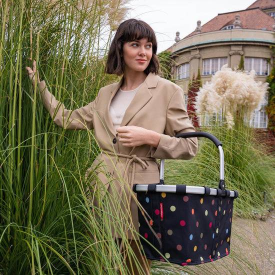 Reisenthel carrybag dots (Einkaufskorb,schwarz) Flash Sale