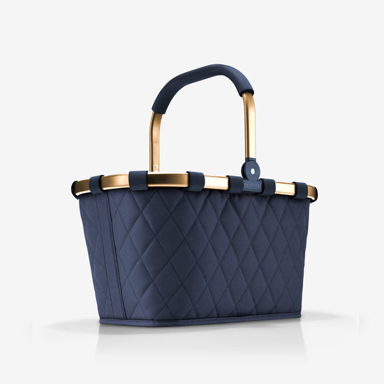 Reisenthel carrybag frame rhombus midnight gold (Einkaufskorb,dunkelblau) Exklusivangebot