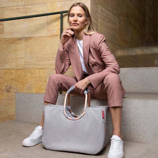 Reisenthel loopshopper L frame twist sky rose (Einkaufstasche,hellgrau) Cyber Monday