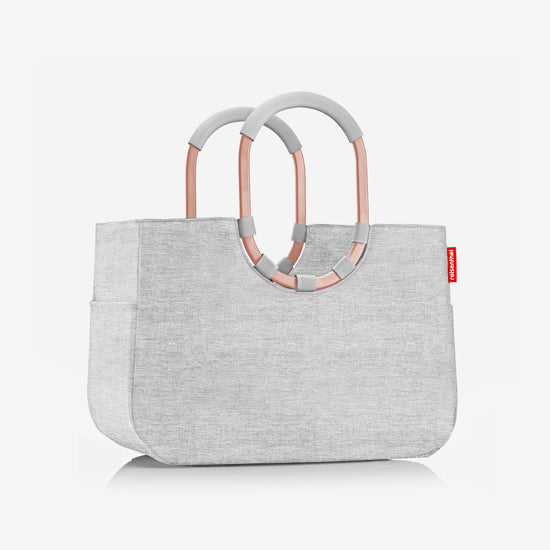 Reisenthel loopshopper L frame twist sky rose (Einkaufstasche,hellgrau) Cyber Monday