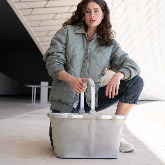 Reisenthel carrybag herringbone sand (Einkaufskorb,hellbraun) Valentinstagsangebot