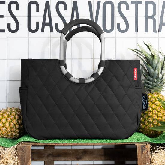 Reisenthel loopshopper L rhombus black (Einkaufstasche,schwarz) Outlet