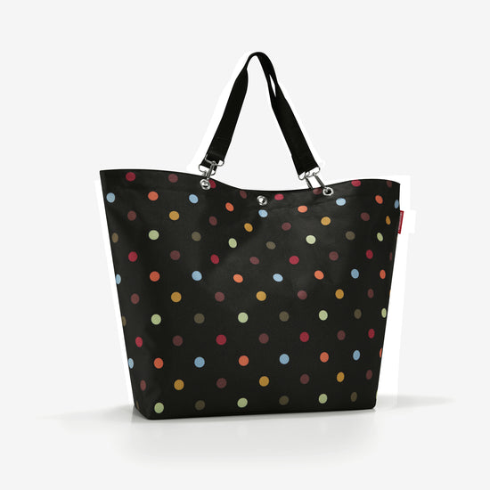 Reisenthel shopper XL dots (Strandtasche,schwarz) Auslauf