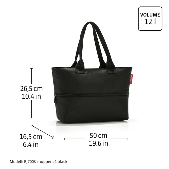 Reisenthel shopper e1 dots (Damentasche,schwarz) im Angebot