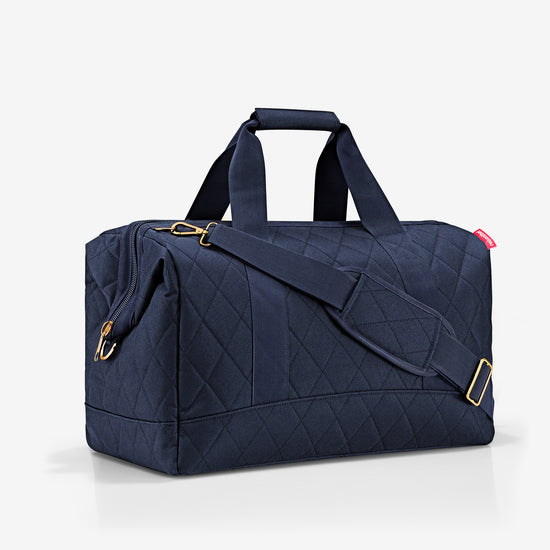 Reisenthel allrounder L rhombus midnight gold (Große Reisetasche - 30 Liter Platz,dunkelblau) 50% Rabatt für begrenzte Zeit
