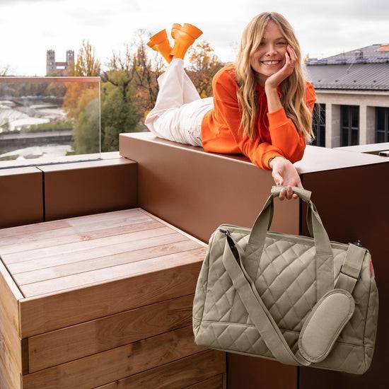 Reisenthel allrounder L rhombus olive (Große Reisetasche - 30 Liter Platz,olive) Rabatte dieses Monats