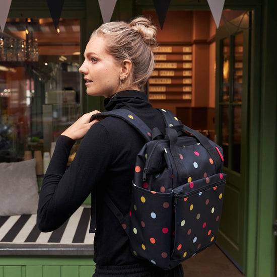 Reisenthel allrounder R dots (Rucksack,schwarz) Muttertagsangebot