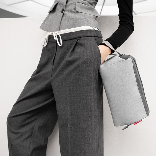 Reisenthel travelcosmetic herringbone grey (Kulturbeutel,grau) Bis zu 55% Rabatt
