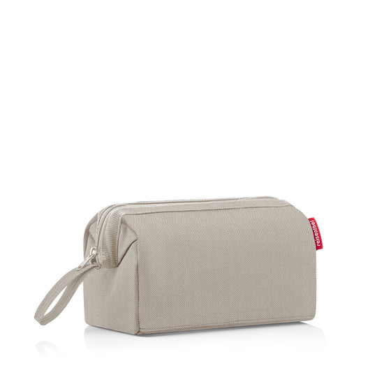 Reisenthel travelcosmetic herringbone sand (Kulturbeutel,hellbraun) zollfrei