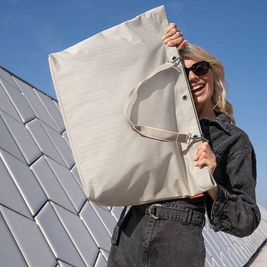 Reisenthel shopper XL herringbone sand (Strandtasche,hellbraun) 2025