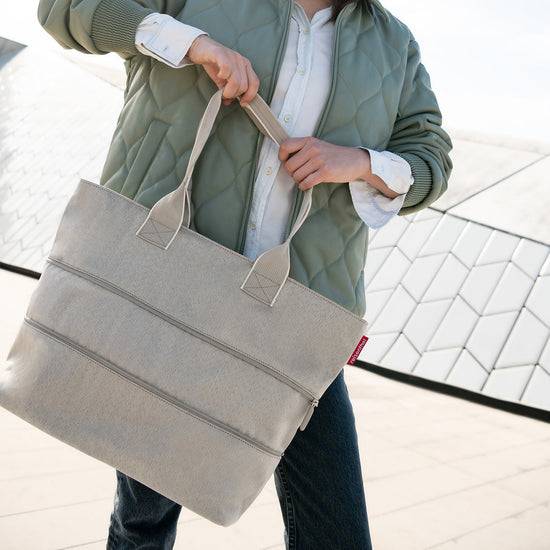 Reisenthel shopper e1 herringbone sand (Damentasche,hellbraun) Outlet