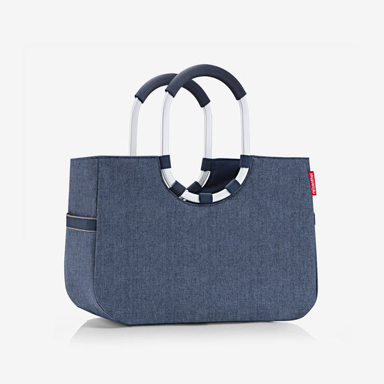 Reisenthel loopshopper L herringbone dark blue (Einkaufstasche,dunkelblau) Bis zu 50% Rabatt