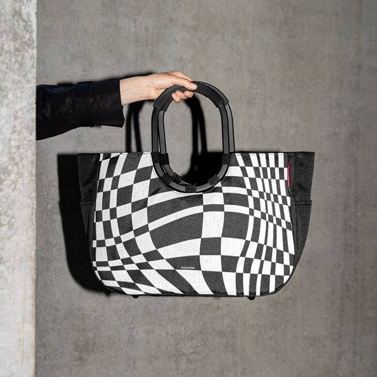 Reisenthel loopshopper L frame op-art (Einkaufstasche,schwarz) Bis zu 65% Rabatt