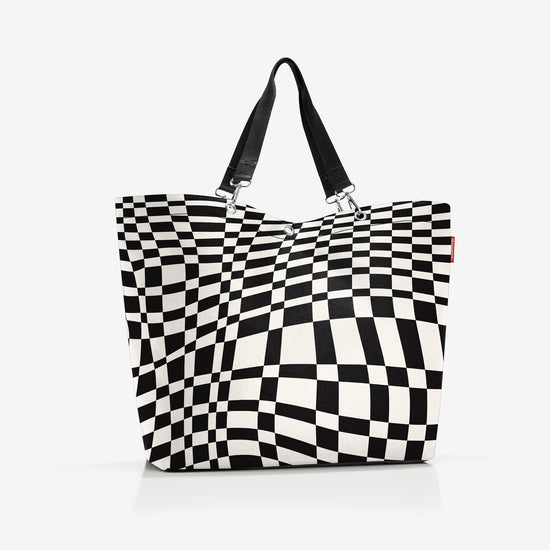 Reisenthel shopper XL op-art (Strandtasche,schwarz) Sonderangebot der Fabrik