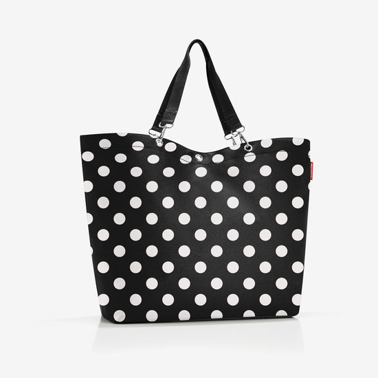 Reisenthel shopper XL dots white (Strandtasche,schwarz) Riesige Rabatte
