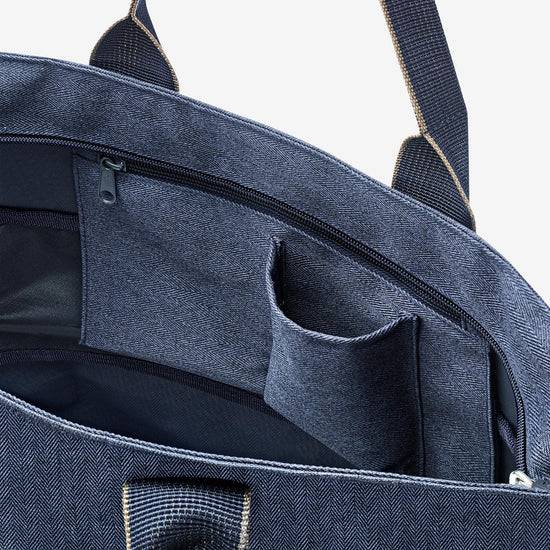 Reisenthel shopper e1 herringbone dark blue (Damentasche,dunkelblau) Kostenloser Versand international