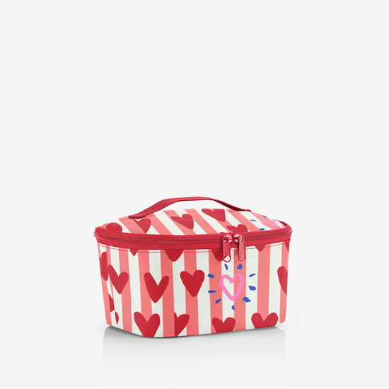 Reisenthel coolerbag S pocket hearts & stripes (Kühltasche,rot) Preisnachlass