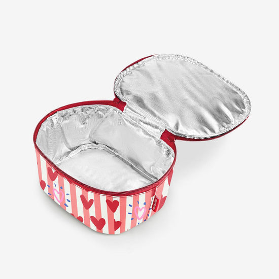 Reisenthel coolerbag S pocket hearts & stripes (Kühltasche,rot) Preisnachlass