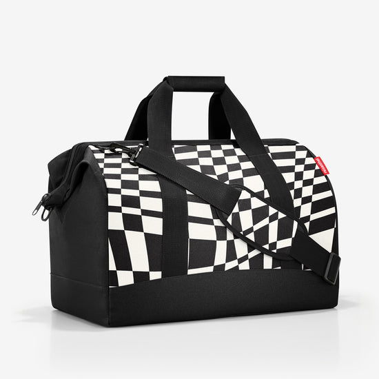 Reisenthel allrounder L op-art (Große Reisetasche - 30 Liter Platz,schwarz) Vatertagsangebot