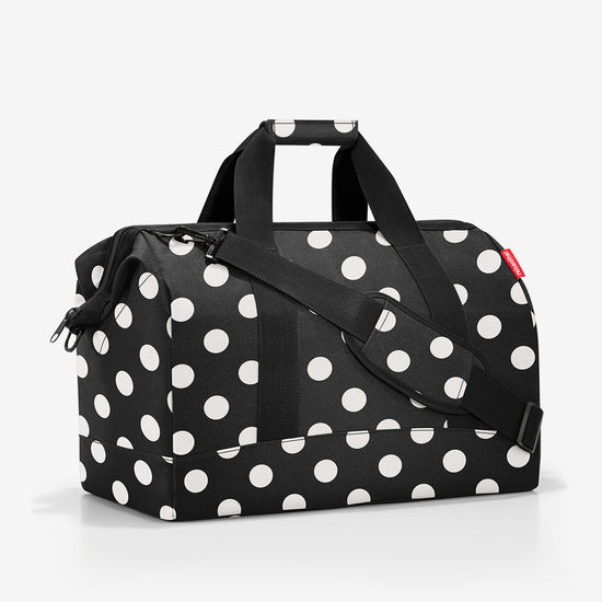 Reisenthel allrounder L dots white (Große Reisetasche - 30 Liter Platz,schwarz) Super Sparpreis