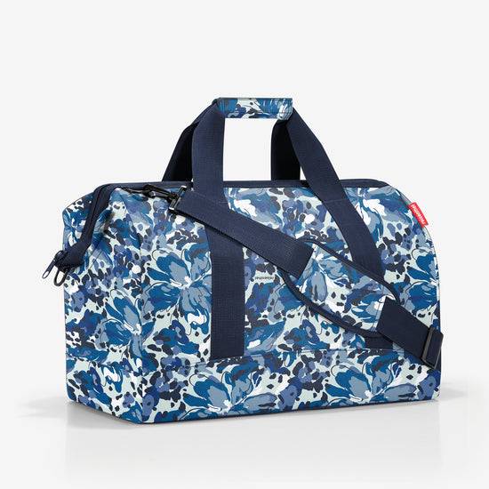 Reisenthel allrounder L flora blue (Große Reisetasche - 30 Liter Platz,blau) Neueste Stile