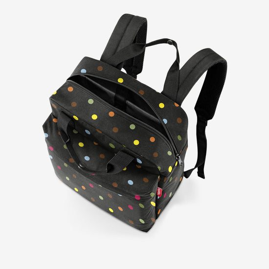 Reisenthel allday backpack M dots (Rucksack,schwarz) Bis zu 60% Rabatt