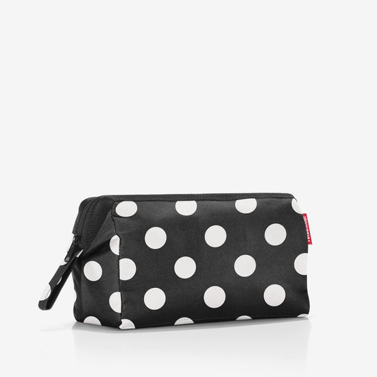 Reisenthel travelcosmetic dots white (Kulturbeutel,schwarz) 2025
