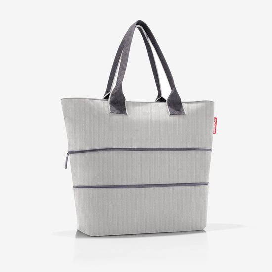 Reisenthel shopper e1 herringbone grey (Damentasche,grau) Flash Sale