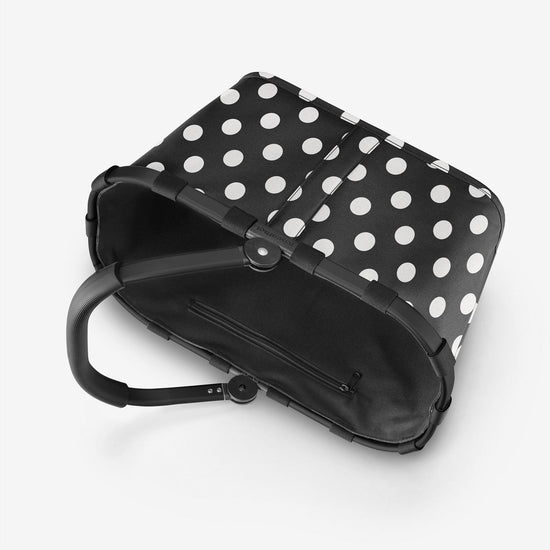 Reisenthel carrybag frame dots white (Einkaufskorb,schwarz) Neueste Mode
