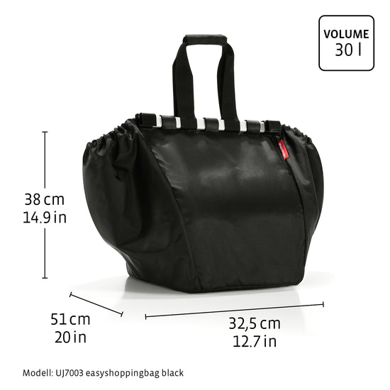 Reisenthel easyshoppingbag dots white (Einkaufswagentasche,schwarz) Saisonale Angebote