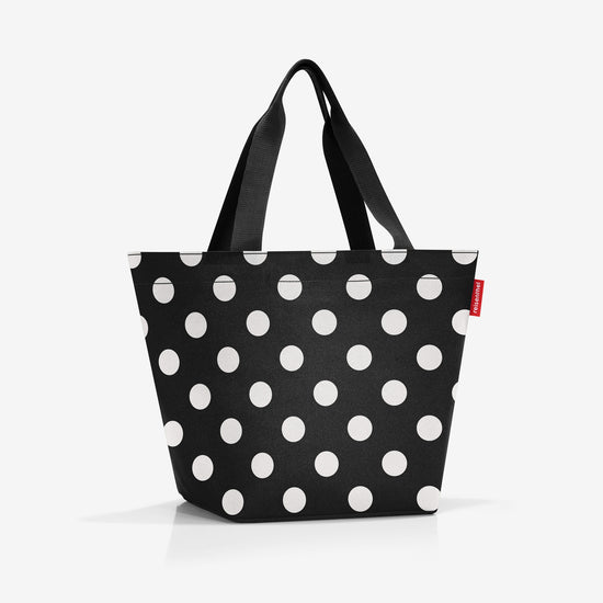 Reisenthel shopper M dots white (Handtasche,schwarz) Vierteljährliche Förderung