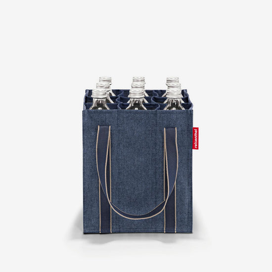 Reisenthel bottlebag herringbone dark blue (Flaschentasche,dunkelblau) VIP-Rabatte
