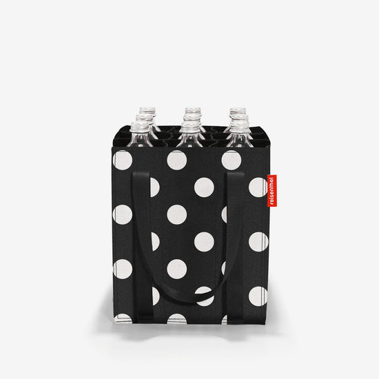 Reisenthel bottlebag dots white (Flaschentasche,schwarz) Super Sparpreis