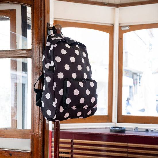Reisenthel mini maxi rucksack dots white (Rucksack,schwarz) Kostenlose Rückgabe