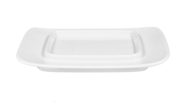 Seltmann Weiden Lukullus Unterteil zur Butterdose 1/4 Pfd 5130 weiß Jubiläumsangebot