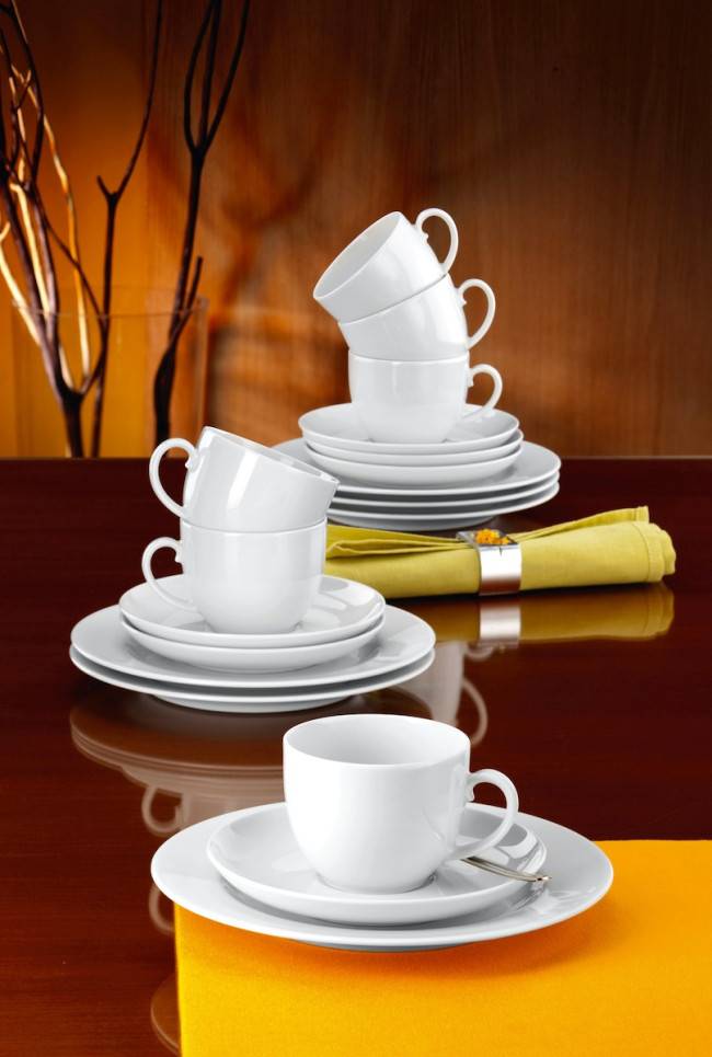 Seltmann Weiden Rondo/Liane Kaffeeservice 18-teilig weiss VIP-Rabatte
