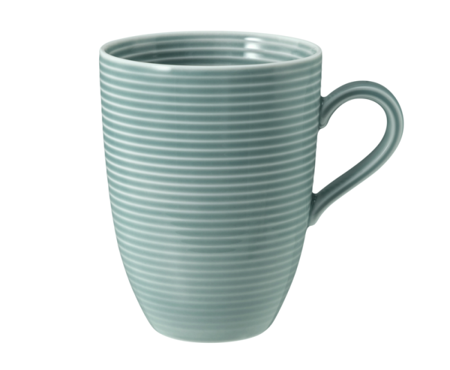 Seltmann Weiden Beat Becher mit Henkel 0,35 l mit Relief Color Glaze Arktisblau zollfrei