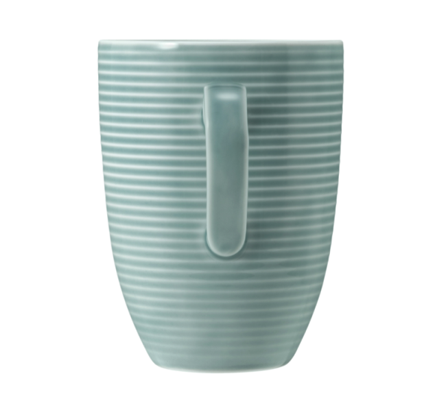 Seltmann Weiden Beat Becher mit Henkel 0,35 l mit Relief Color Glaze Arktisblau zollfrei