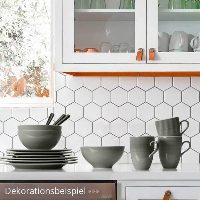 Seltmann Weiden Beat Becher mit Henkel 0,35 l mit Relief Color Glaze Perlgrau Rabatte dieses Monats