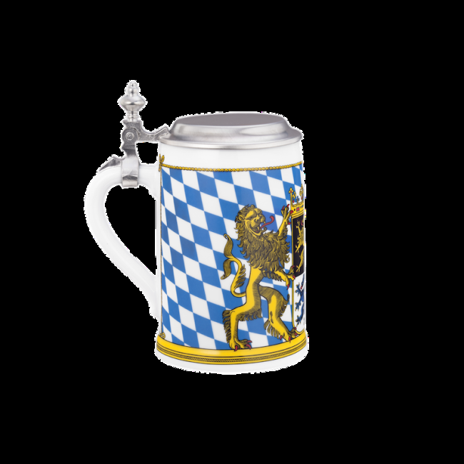 Seltmann Weiden Compact Bierkrug mit Deckel 0,63 l Bayern Kostenlose Rückgabe