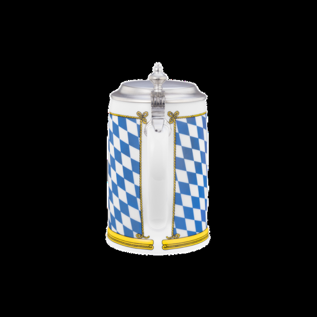 Seltmann Weiden Compact Bierkrug mit Deckel 0,63 l Bayern Kostenlose Rückgabe