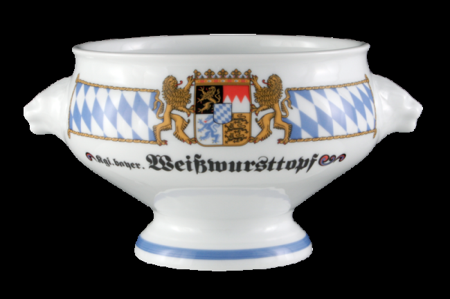 Seltmann Weiden Compact Terrine Löwenkopf ohne Deckel "Weißwursttopf" 1,00 l Bayern