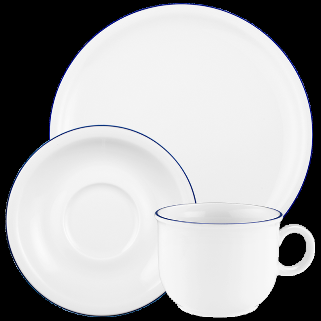 Seltmann Weiden Compact Kaffeeservice 18-teilig Blaurand